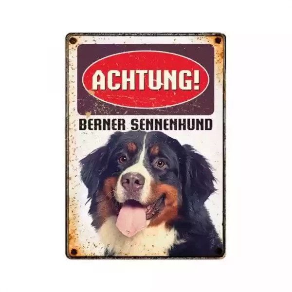 Webshop für Terraristik und Aquaristik | Metallschild "Berner Sennenhund"